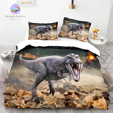 Housse de Couette Dinosaure Vélociraptor